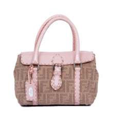 Beige & Pink Zucca Handbag