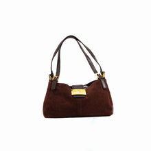 Brown Suede Shoulder Bag