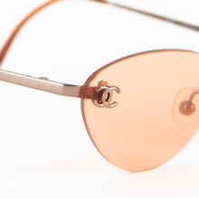 CHANEL - Brown Rimless Logo Sunglasses