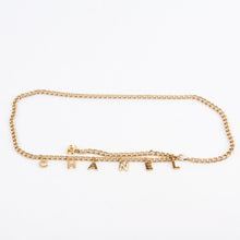 Gold Logo Chain Belt