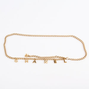 Gold Logo Chain Belt