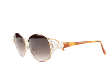 Brown & Gold Tone Sunglasses