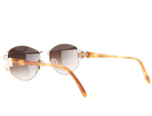 Brown & Gold Tone Sunglasses