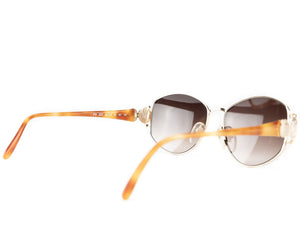 Brown & Gold Tone Sunglasses