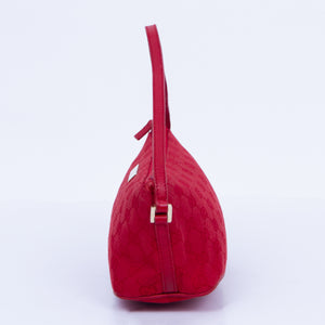 Red Mini GG Pattern Shoulder Bag