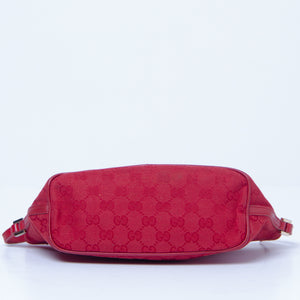 Red Mini GG Pattern Shoulder Bag