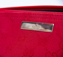 Red Mini GG Pattern Shoulder Bag