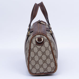 Beige & Brown GG Pattern Two-way Bag