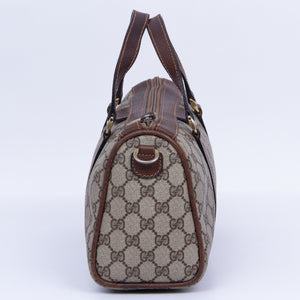 Beige & Brown GG Pattern Two-way Bag