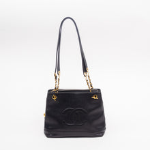 Black Caviar Skin Chain Bag