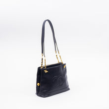 Black Caviar Skin Chain Bag