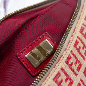 Beige & Fuchsia Zucchino Shoulder Bag