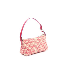 Beige & Fuchsia Zucchino Shoulder Bag