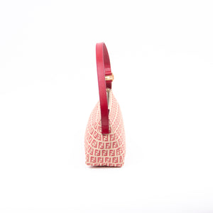 Beige & Fuchsia Zucchino Shoulder Bag