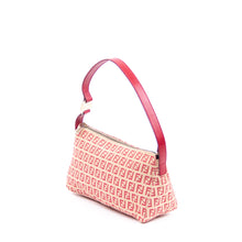 Beige & Fuchsia Zucchino Shoulder Bag