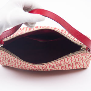 Beige & Fuchsia Zucchino Shoulder Bag