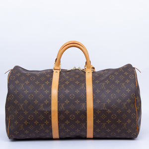 Monogram 50 Keepall Boston Travel Bag