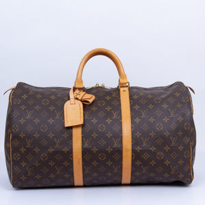 Monogram 50 Keepall Boston Travel Bag