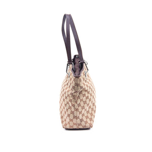 Beige & Brown GG Shoulder Bag