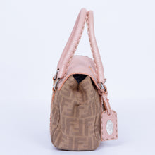 Beige & Pink Zucca Handbag