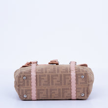 Beige & Pink Zucca Handbag