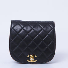 Black Quilted Chain Waist Bum Bag