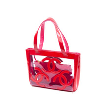 Clear & Red Logo Shoulder Bag