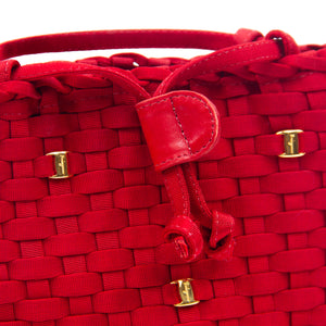 Red Woven Bag