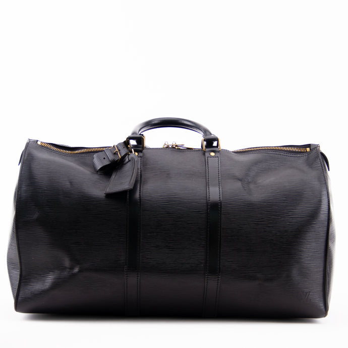 Black Keepall Boston Travel Bag