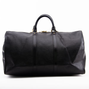 Black Keepall Boston Travel Bag