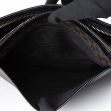 Black Macadam Pattern Clutch Bag