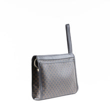 Black Macadam Pattern Clutch Bag