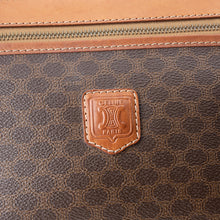 Brown Macadam Pattern Clutch Bag