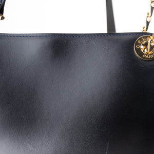 Navy Chain Shoulder Bag