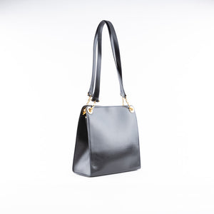 Navy Chain Shoulder Bag