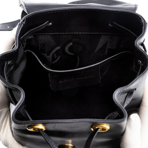 Black Leather Backpack