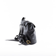 Black Leather Backpack