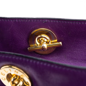 Purple Chain Shoulder Bag