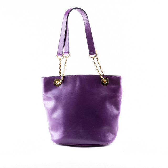 Purple Chain Shoulder Bag