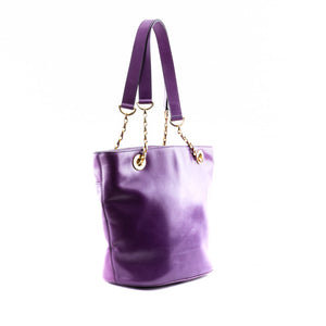 Purple Chain Shoulder Bag