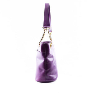 Purple Chain Shoulder Bag