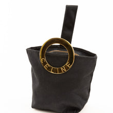 Black Nylon Mini Handbag