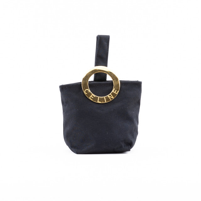 Black Nylon Mini Handbag