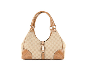 Beige Brown Jackie Shoulder Bag