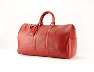 Red Epi 45 Keepall Boston Travel Bag