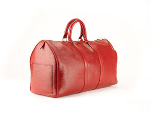 Red Epi 45 Keepall Boston Travel Bag