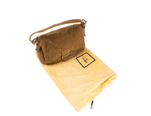 Beige Mamma Baguette Shoulder Handbag