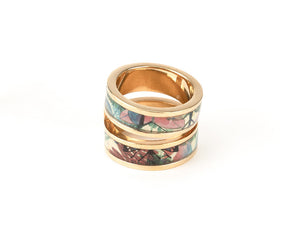 Caribei Gold Double Band Ring